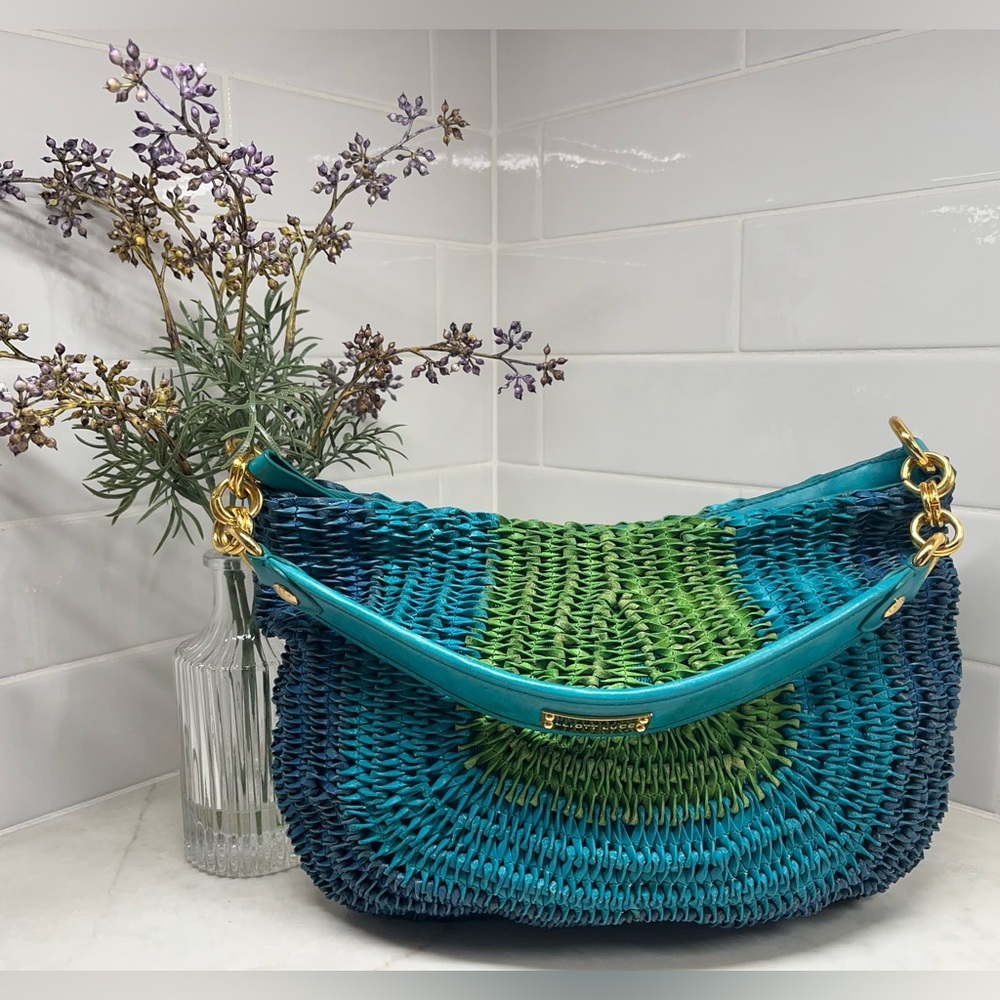 Elliott Lucca Woven Leather Shoulder Bag